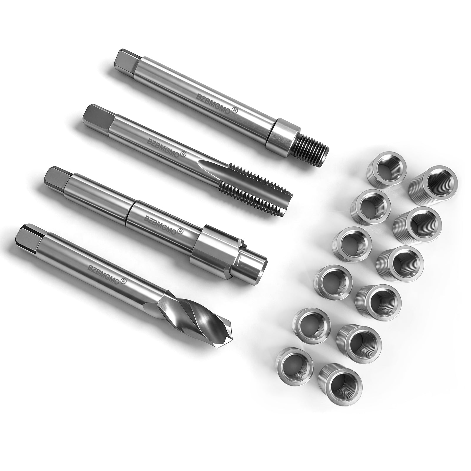 BZBMGMO 7/16-20 Inch SAE Thread Repair Kit,Stainless Inserts(3/4 & 1/2 Inch)