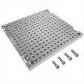 BZBMGMO 8x8x1/2" MIC 6 Aluminum Fixture / Sacrificial Plate, Mini Pallet, 1/4-20