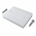BZBMGMO Transom Transducer Boat Mounting Board Plate 3.5" x 4.5" Marine PVC