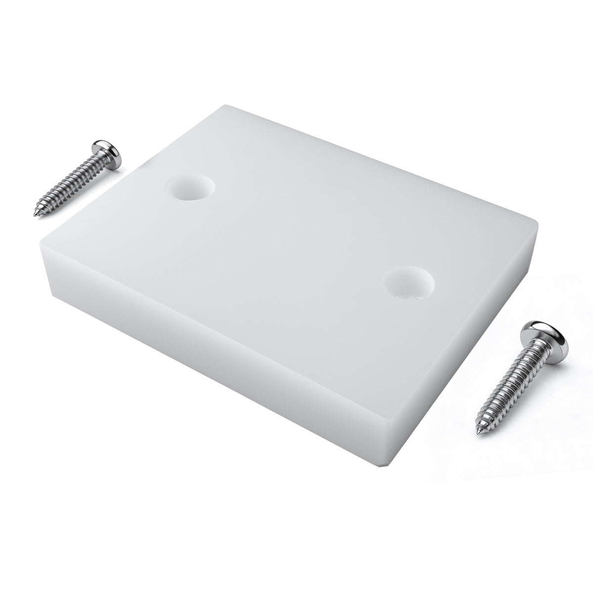 BZBMGMO Transom Transducer Boat Mounting Board Plate 3.5" x 4.5" Marine PVC