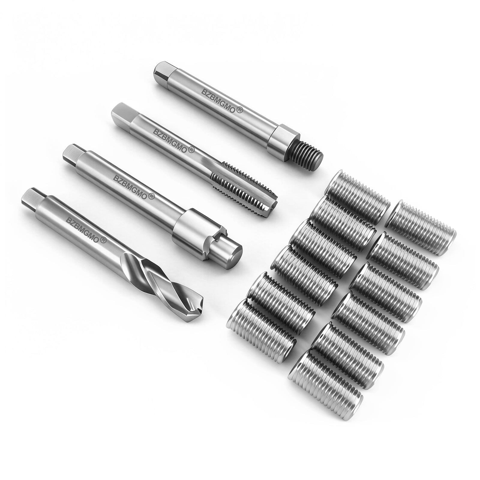 BZBMGMO M11x1.5 Thread Repair Kit, 12 Stainless Inserts(28mm), HSS Tools