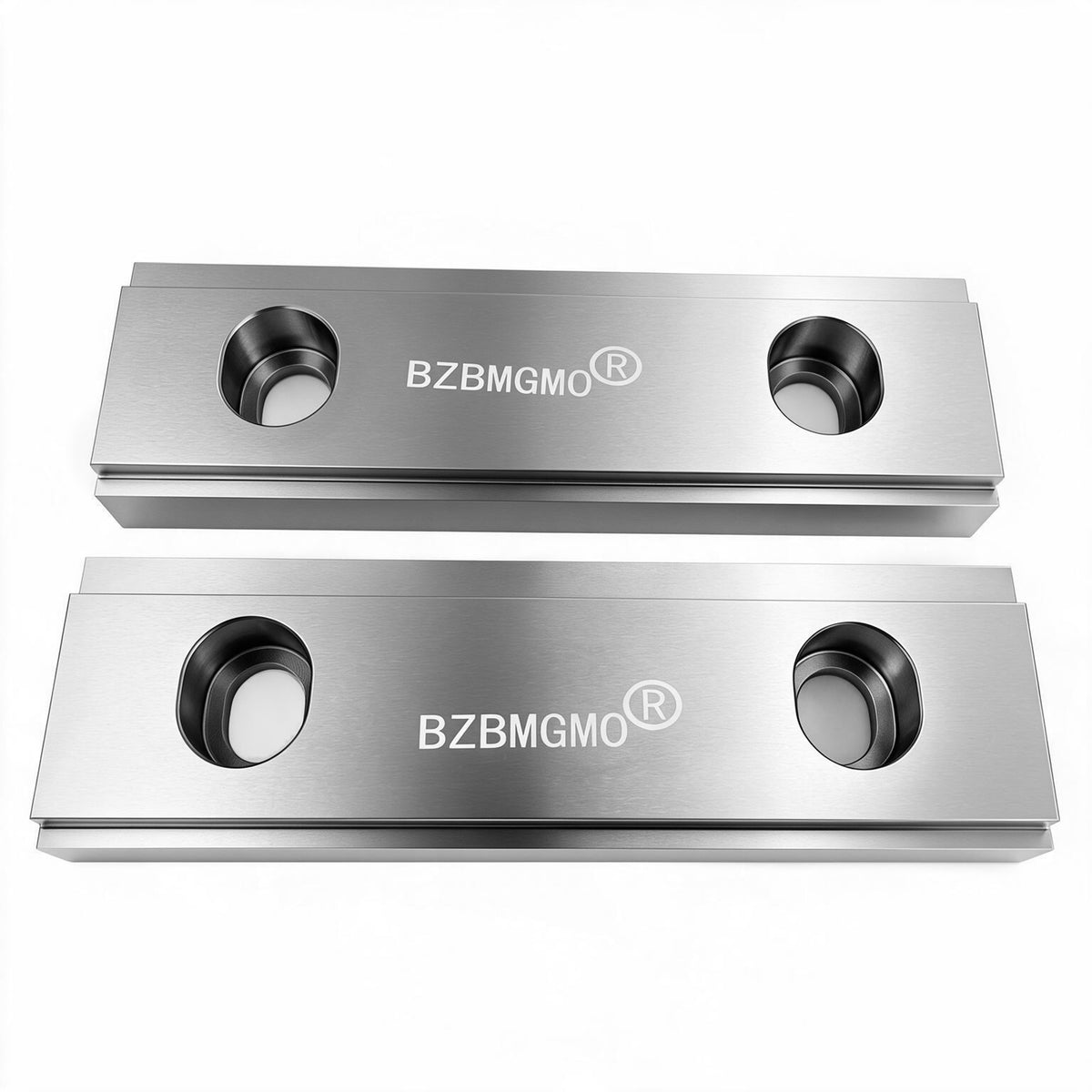 BZBMGMO 6" x 2" Steel Double Step Vise Jaws for Kurt & GMT 6" Milling Vises