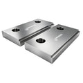BZBMGMO 6" x 3" Tool Steel Hardened Vise Jaws for 6" Kurt Vises (HRC 58-60)