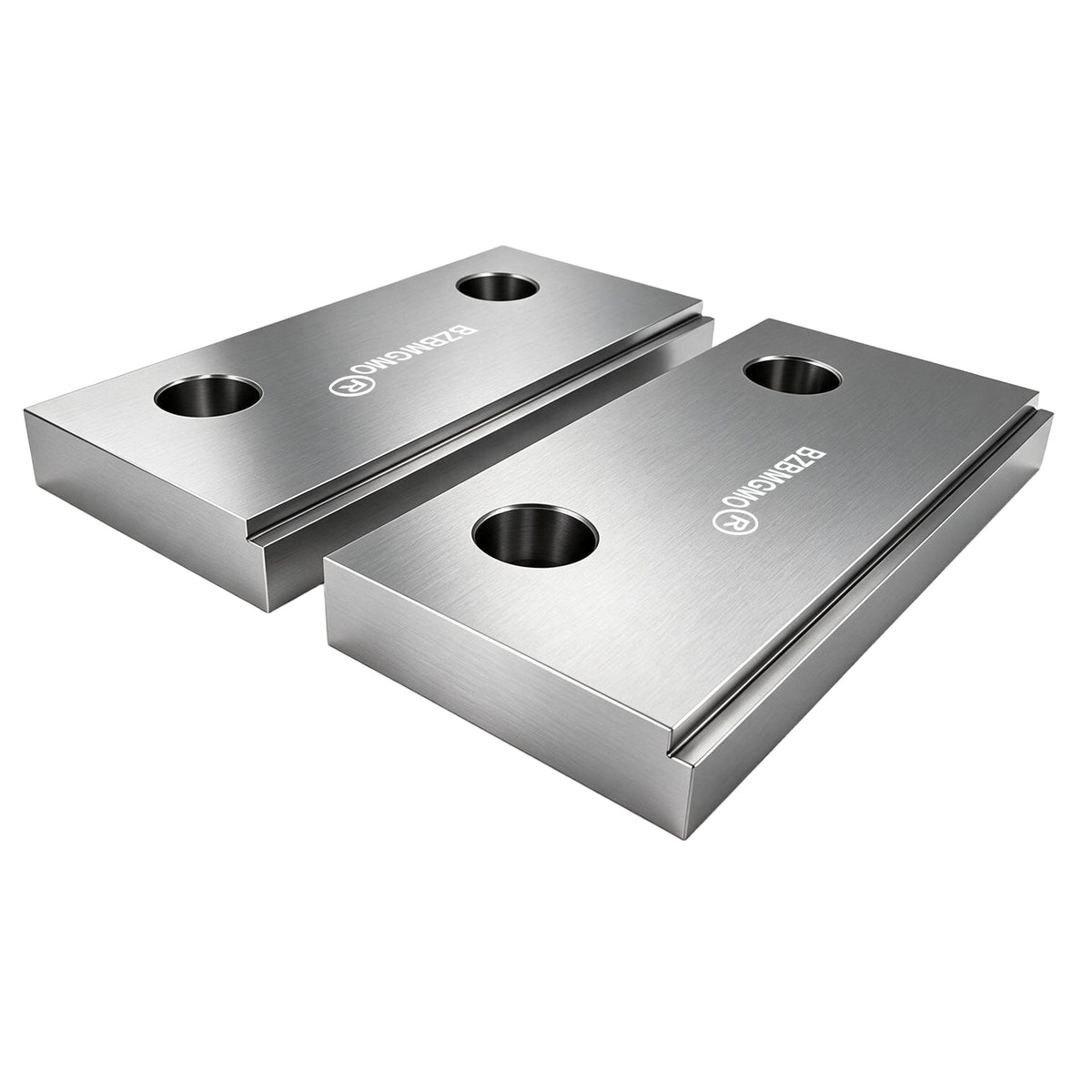 BZBMGMO 6" x 3" Tool Steel Hardened Vise Jaws for 6" Kurt Vises (HRC 58-60)