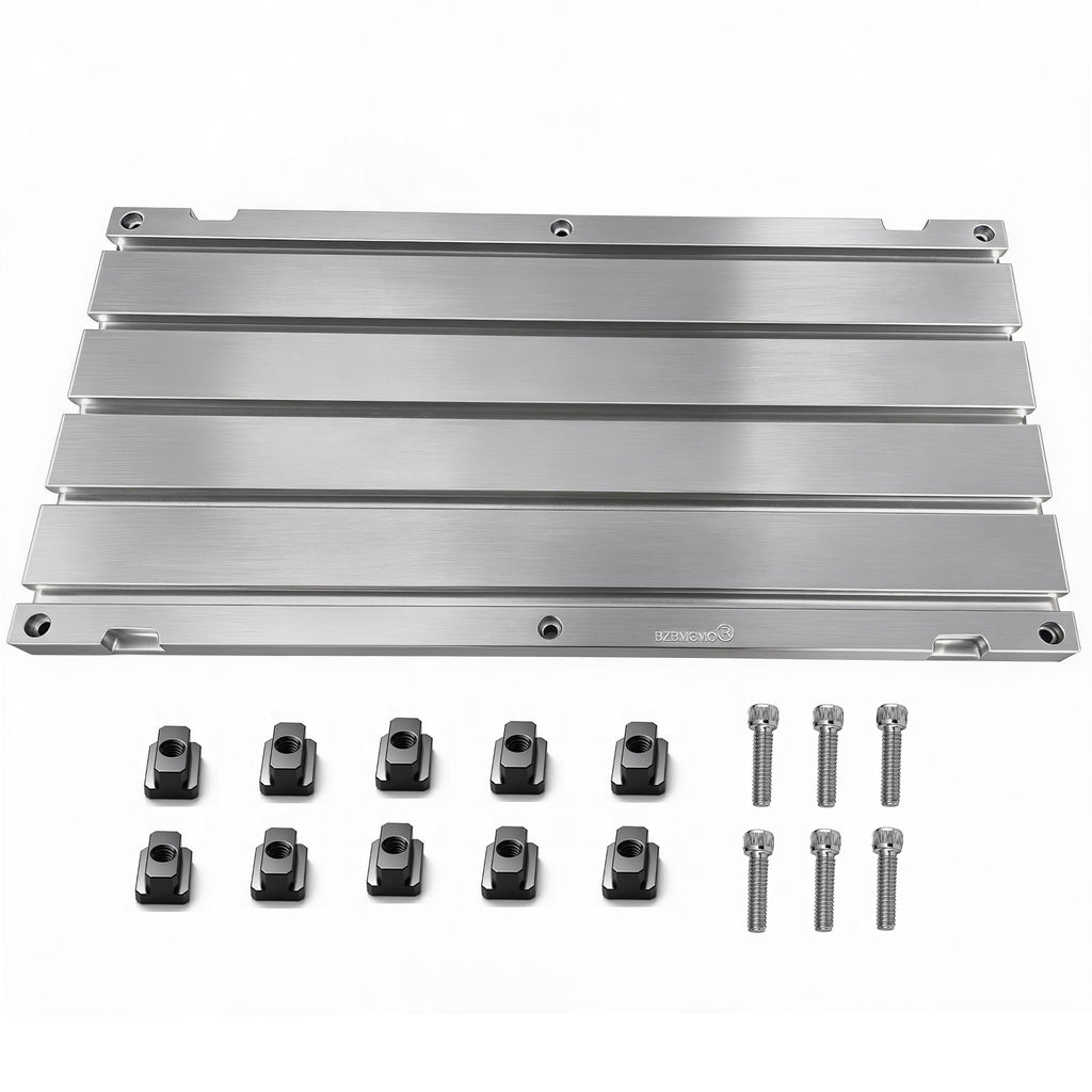 BZBMGMO 20" x 10" x 0.8" Aluminum T-Slot Plate Fixture Table