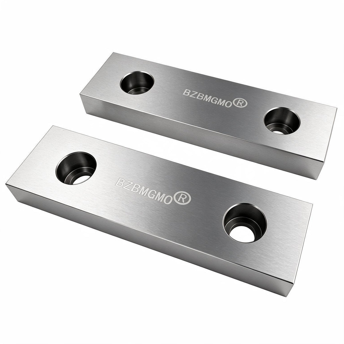 BZBMGMO 6" x 2" Tool Steel Hardened Vise Jaws for 6" Kurt Vises (HRC 58-60)