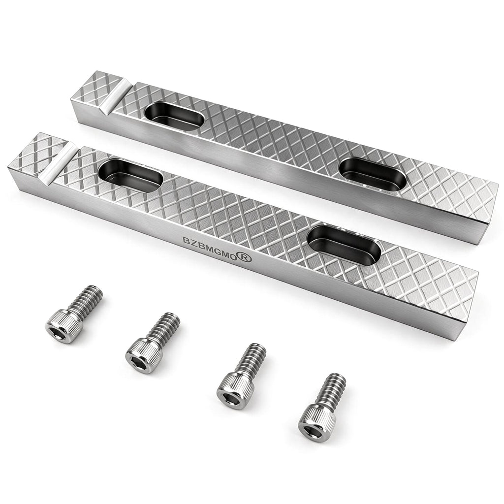 BZBMGMO 6-1/2" x 3/4" Steel Vise Jaws for Craftsman, Gray & Columbia Vises