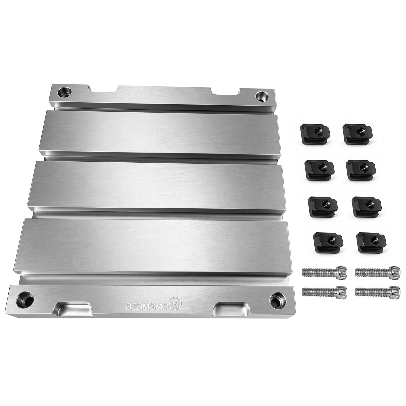 BZBMGMO 8" x 8" x 0.8" Aluminum T-Slot Plate Fixture Table