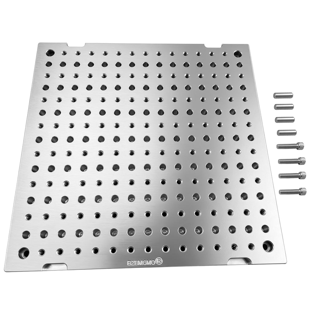 BZBMGMO 12x12x0.8" MIC 6 Aluminum Fixture / Sacrificial Plate, Mini Pallet