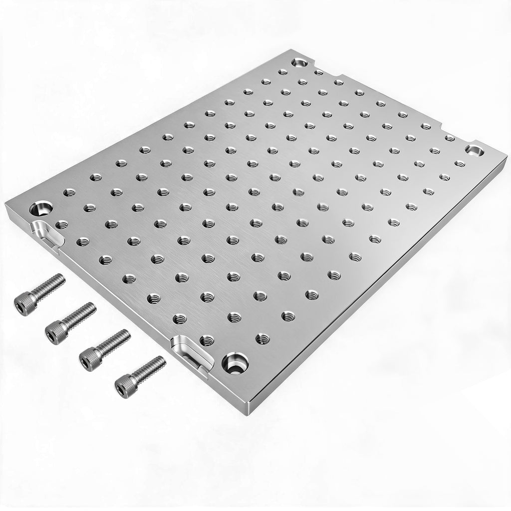 BZBMGMO 7.5x10x1/2" MIC 6 Aluminum Fixture / Sacrificial Plate, Mini Pallet