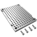 BZBMGMO 6x8x1/2" MIC 6 Aluminum Fixture / Sacrificial Plate, Mini Pallet, 1/4-20