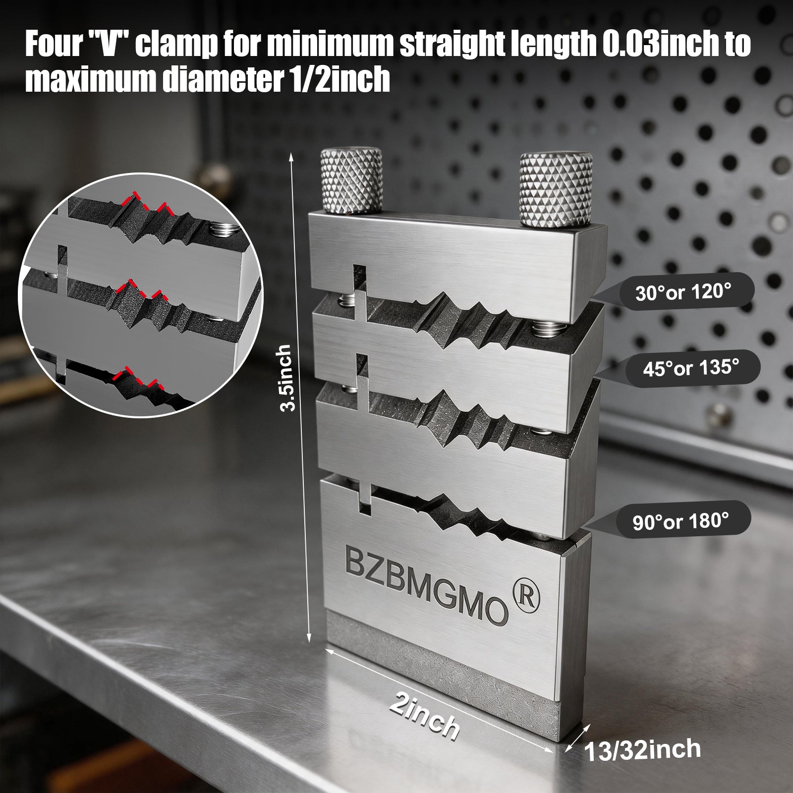 BZBMGMO Steel Miter Cutting Vise Jig – Jewelers Tool for 45° /60°& 90° Bends