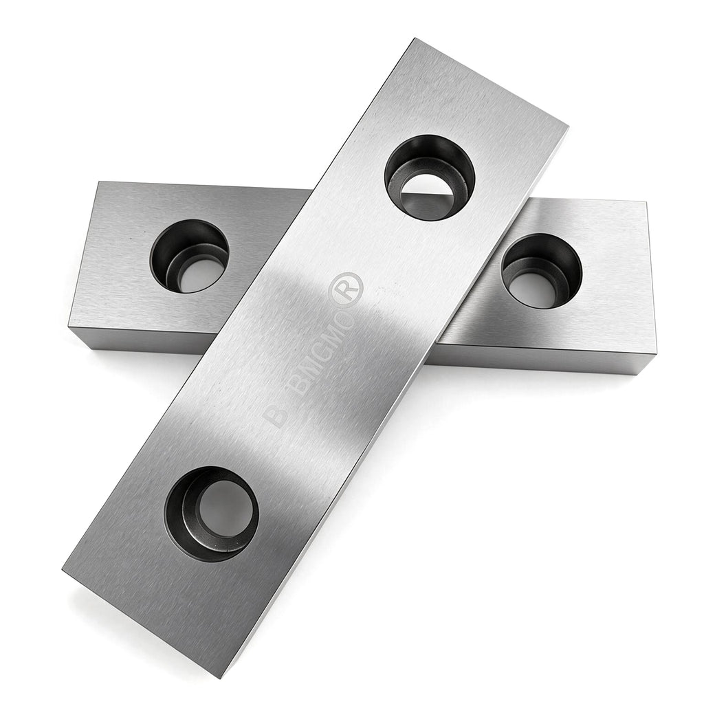 BZBMGMO 6" x 2" Tool Steel Hardened Vise Jaws for 6" Kurt Vises (HRC 58-60)