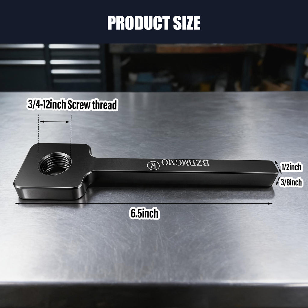 BZBMGMO Lathe Tool Post Grinder Holder Adapter 3/4-12 Thread Steel