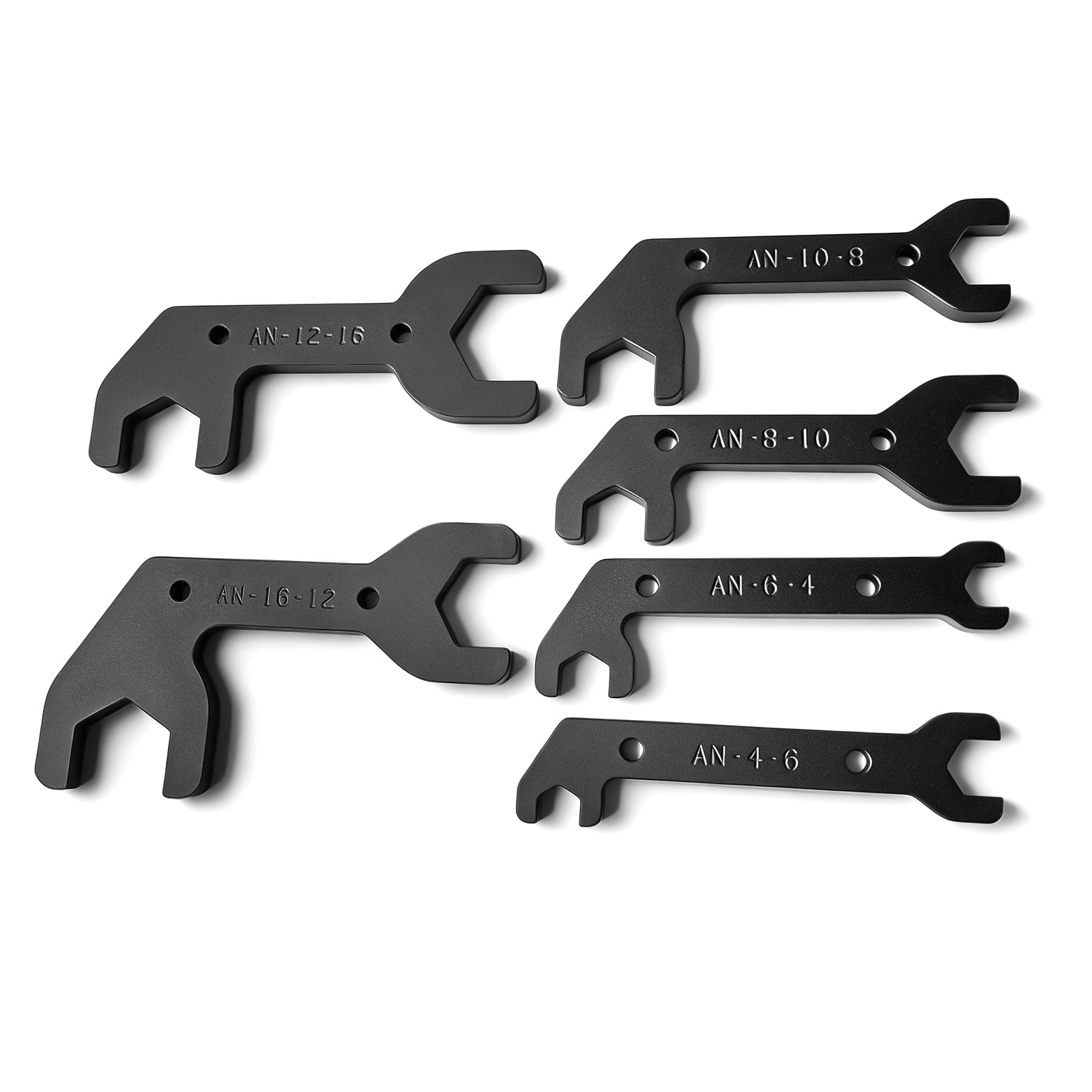 BZBMGMO AN  Aluminum AN Fitting Wrench Set (AN4/AN6/AN8/AN10/AN12/AN16)，6-Piece