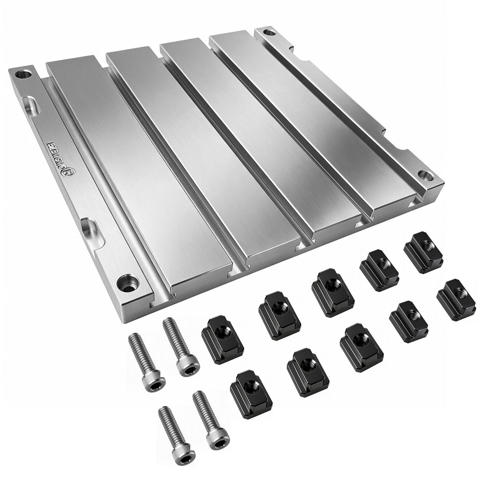 BZBMGMO 10" x 10" x 0.8" Aluminum T-Slot Plate Fixture Table