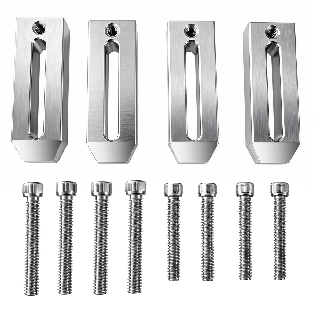 BZBMGMO 3" Aluminum Hold Down Tool Room Clamps (1/4"-20 Thread)