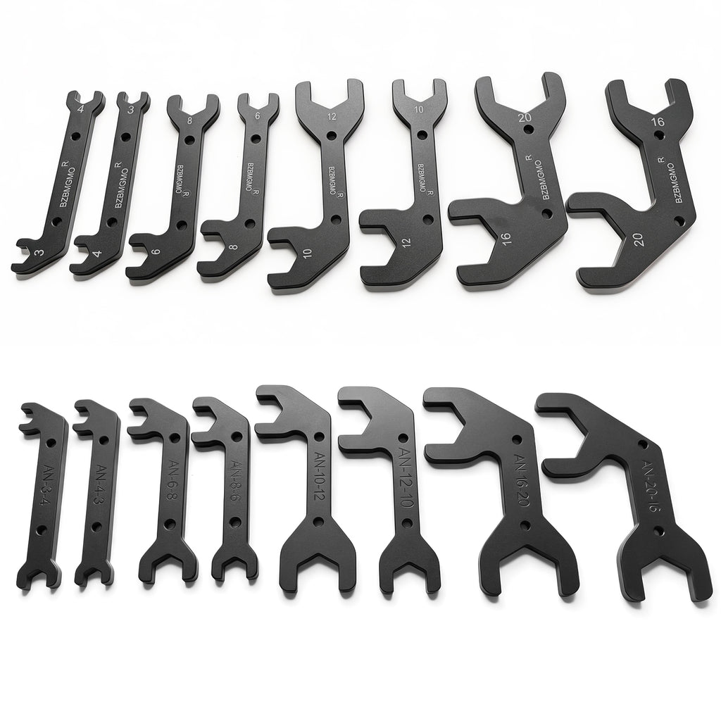 BZBMGMO AN  Aluminum AN Fitting Wrench Set (AN3/AN4/AN6/AN8/AN10/AN12/AN16/AN20)