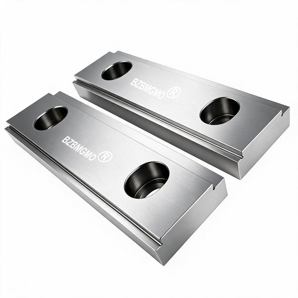 BZBMGMO 6" x 2" Steel Double Step Vise Jaws for Kurt & GMT 6" Milling Vises