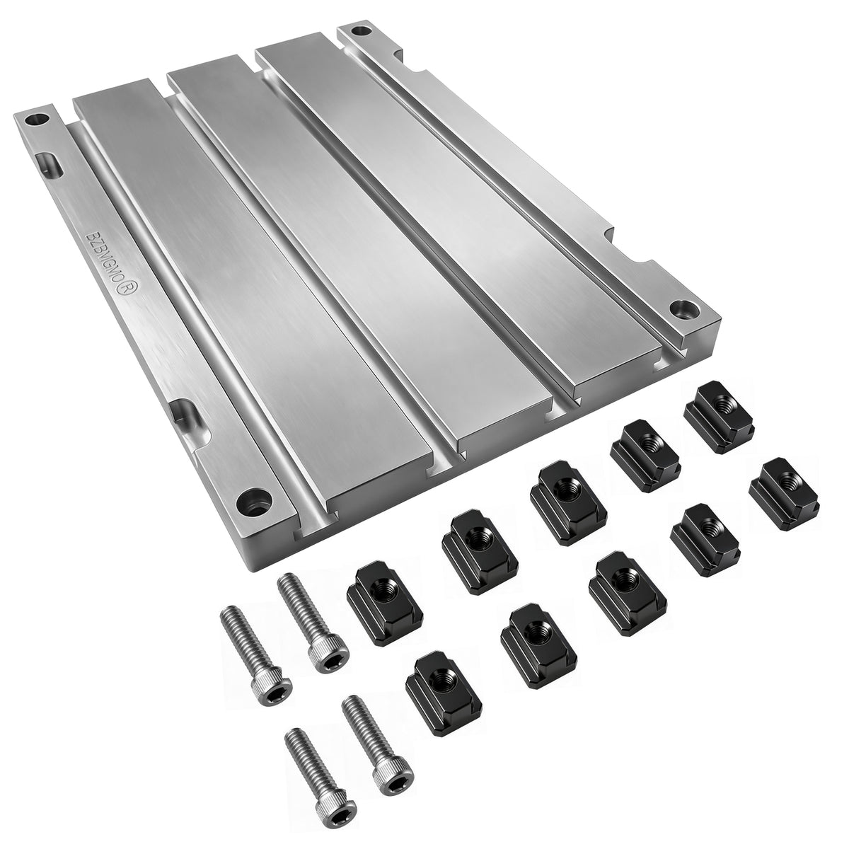 BZBMGMO 12" x 8" x 0.8" Aluminum T-Slot Plate Fixture Table