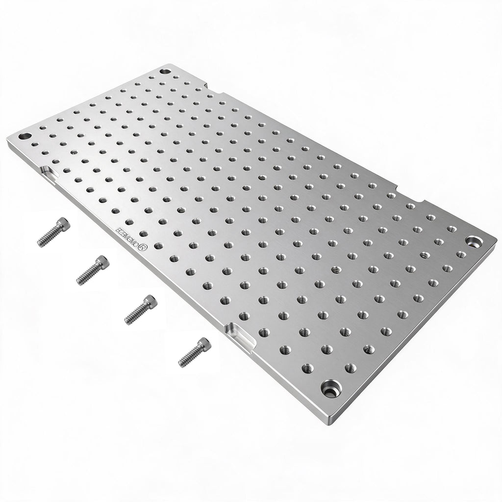 BZBMGMO 8x16x1/2" MIC 6 Aluminum Fixture / Sacrificial Plate, Mini Pallet