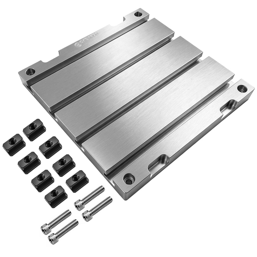 BZBMGMO 8" x 8" x 0.8" Aluminum T-Slot Plate Fixture Table
