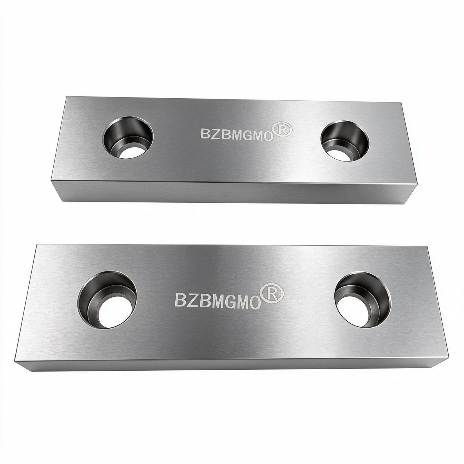 BZBMGMO 6" x 2" Tool Steel Hardened Vise Jaws for 6" Kurt Vises (HRC 58-60)