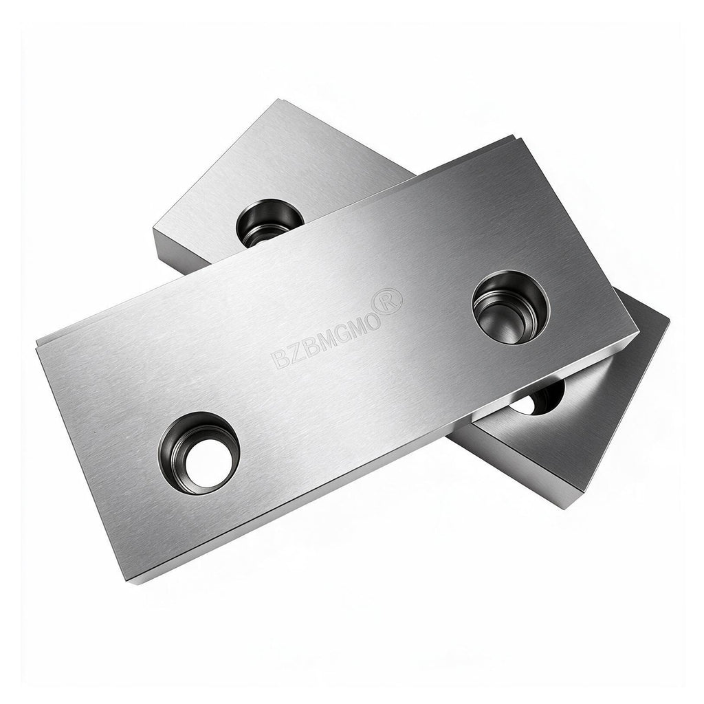BZBMGMO 6" x 3" Tool Steel Hardened Vise Jaws for 6" Kurt Vises (HRC 58-60)