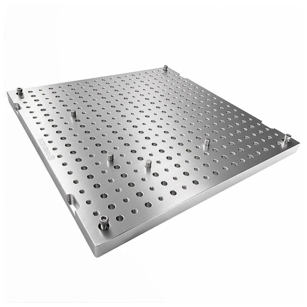 BZBMGMO 15x15x0.8" MIC 6 Aluminum Fixture / Sacrificial Plate, Mini Pallet