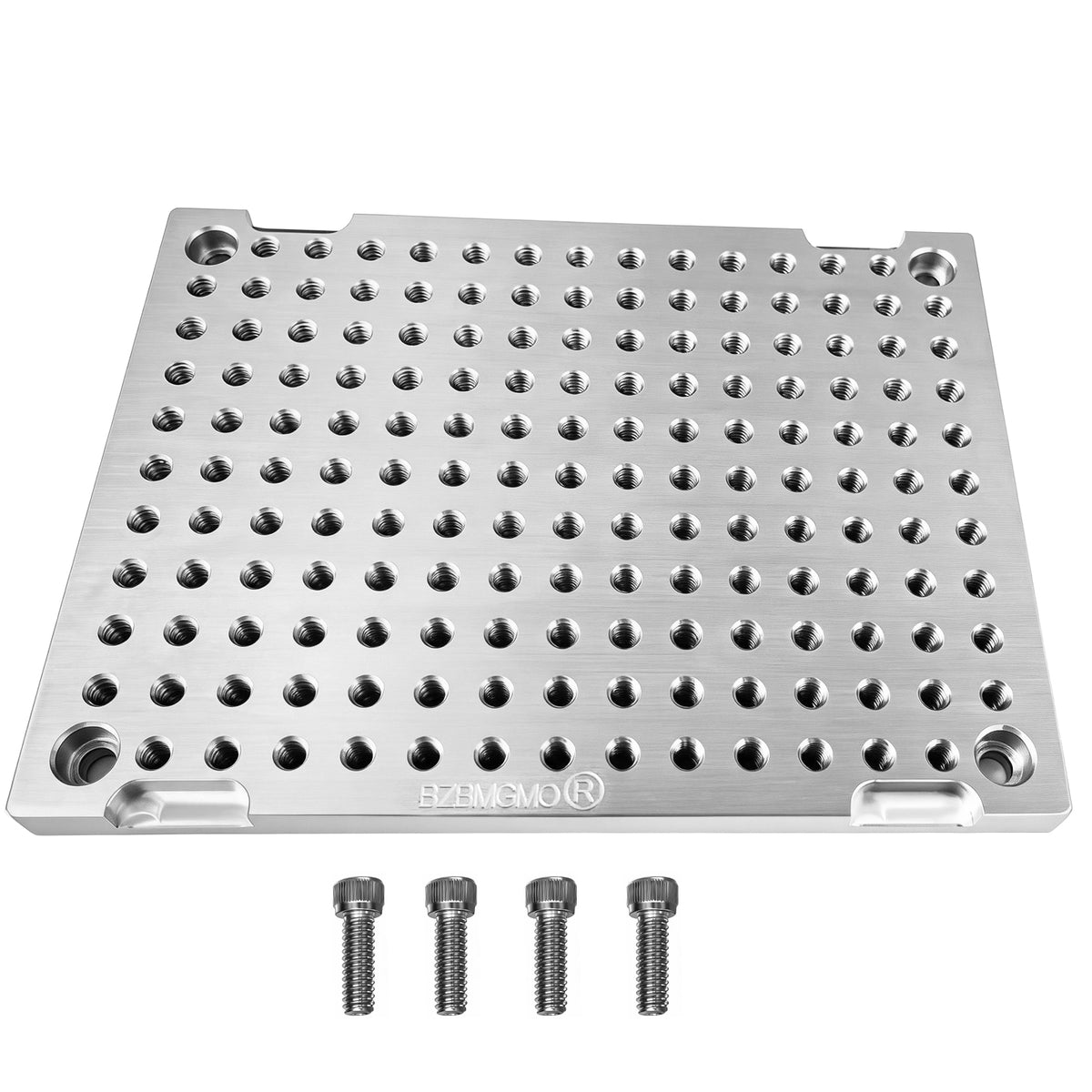 BZBMGMO 6x8x1/2" MIC 6 Aluminum Fixture / Sacrificial Plate, Mini Pallet, 1/4-20