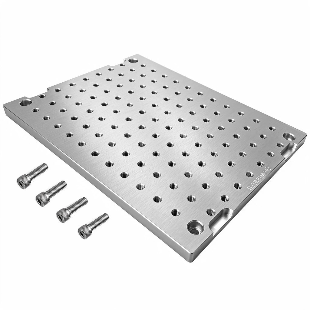 BZBMGMO 7.5x10x1/2" MIC 6 Aluminum Fixture / Sacrificial Plate, Mini Pallet