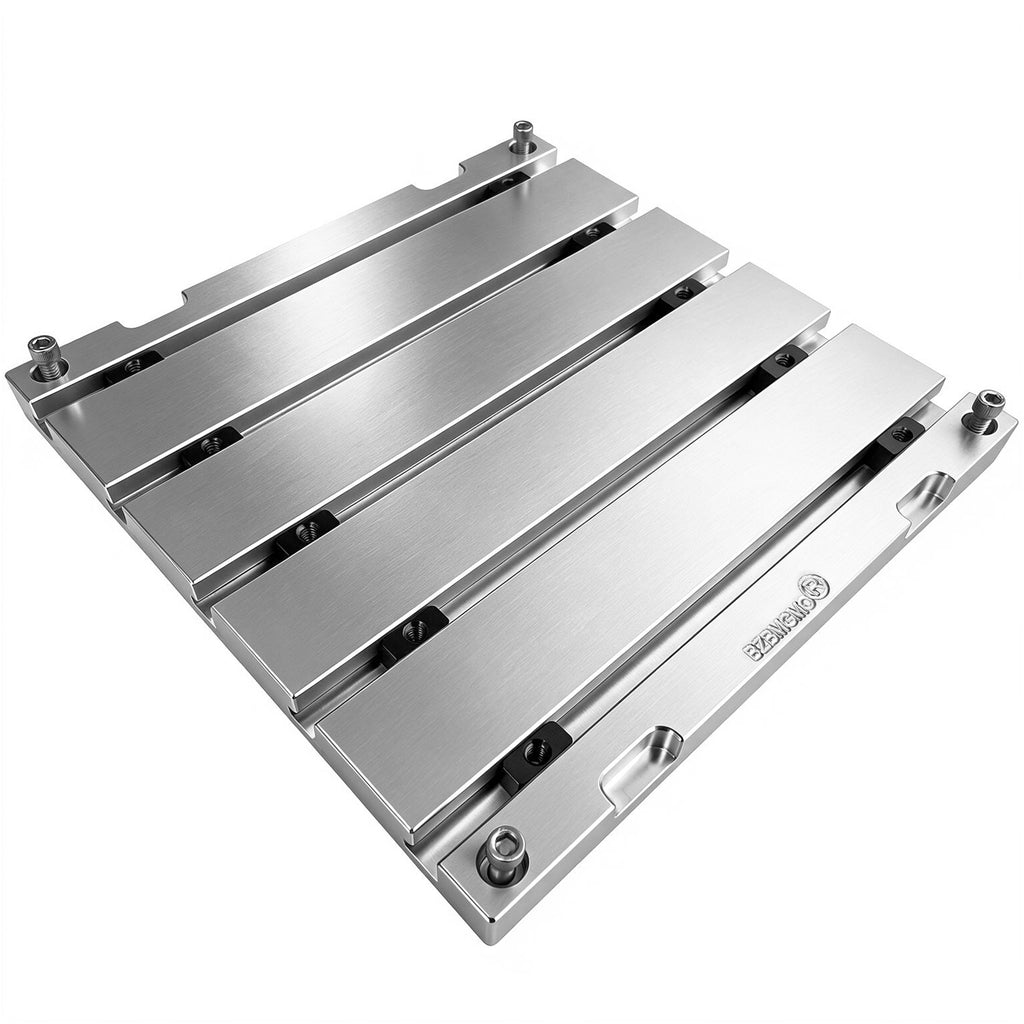 BZBMGMO 10" x 10" x 0.8" Aluminum T-Slot Plate Fixture Table