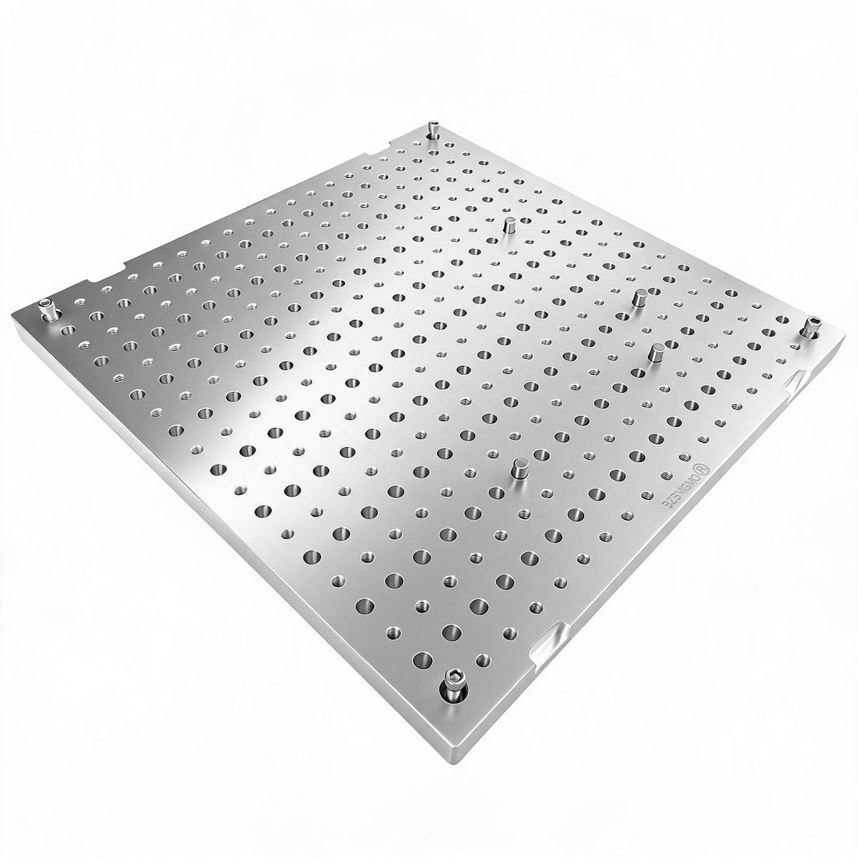 BZBMGMO 15x15x0.8" MIC 6 Aluminum Fixture / Sacrificial Plate, Mini Pallet