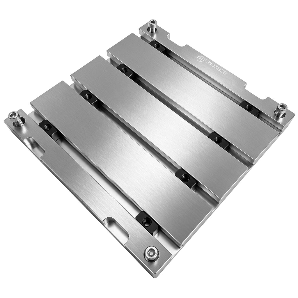 BZBMGMO 8" x 8" x 0.8" Aluminum T-Slot Plate Fixture Table
