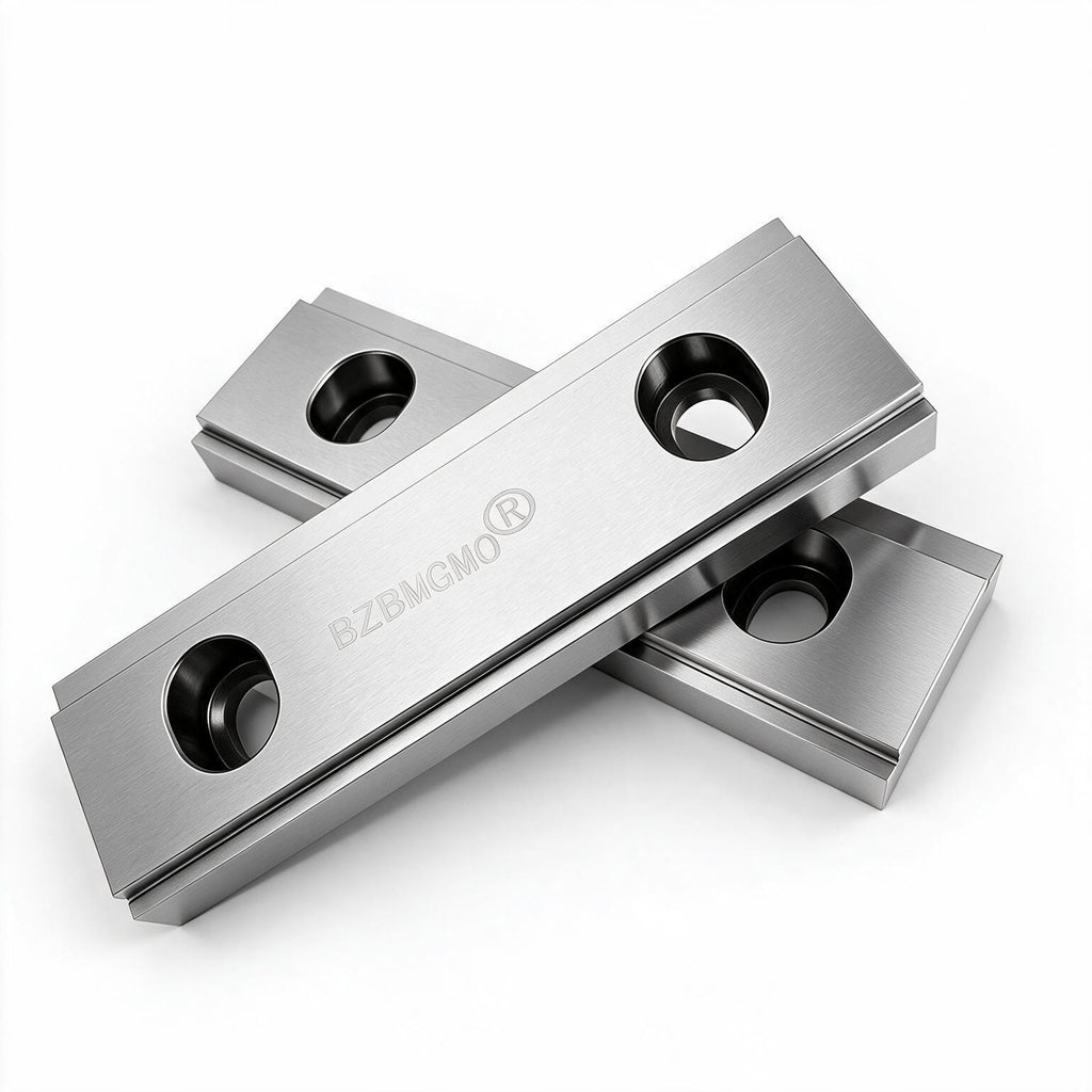 BZBMGMO 6" x 2" Steel Double Step Vise Jaws for Kurt & GMT 6" Milling Vises