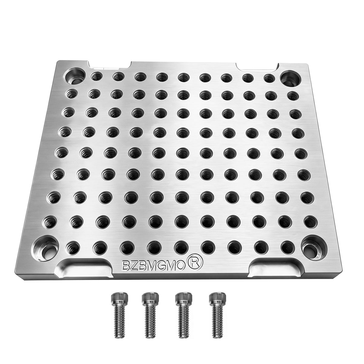 BZBMGMO 5x6x1/2" MIC 6 Aluminum Fixture / Sacrificial Plate, Mini Pallet, 1/4-20