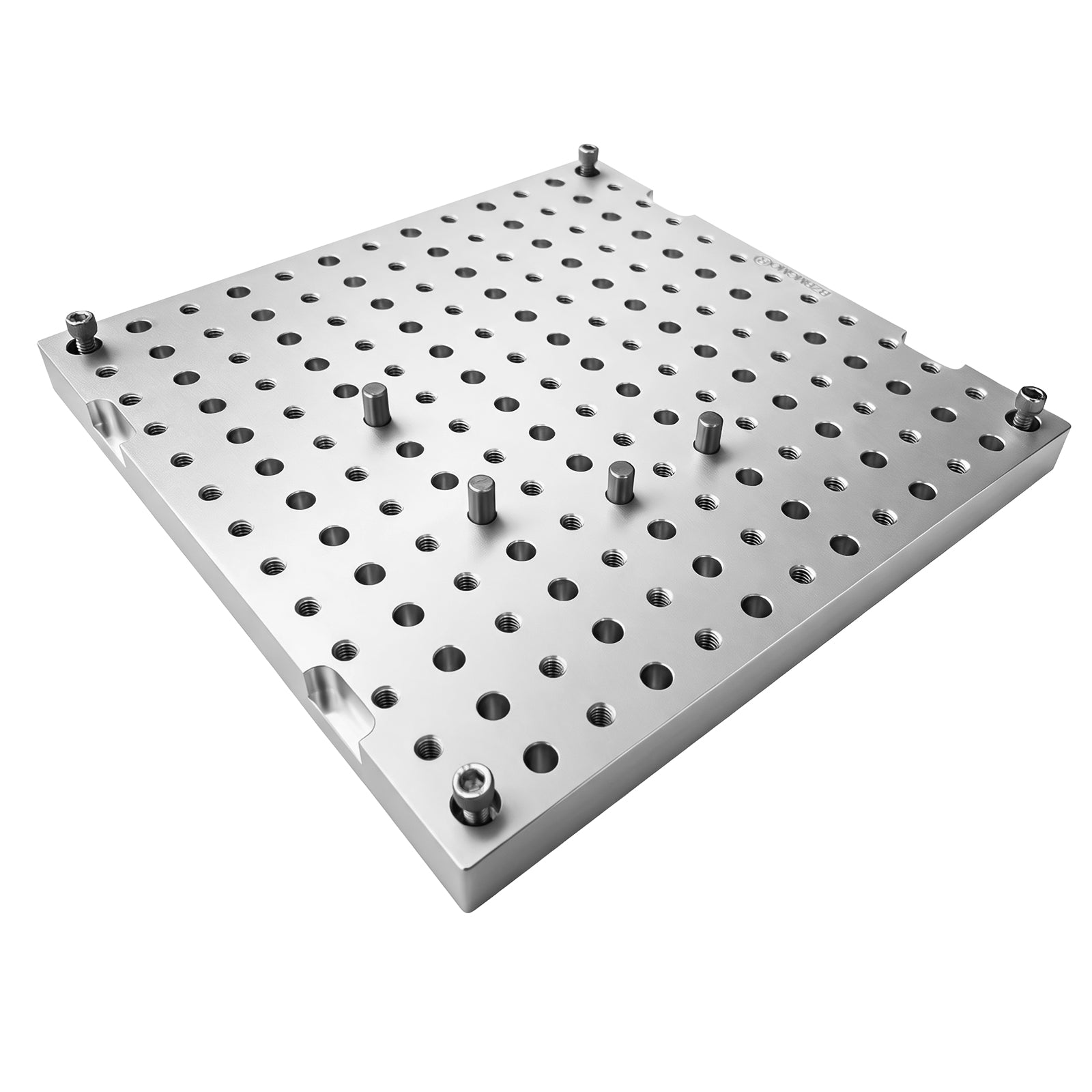 BZBMGMO 10x10x0.8" MIC 6 Aluminum Fixture / Sacrificial Plate, Mini Pallet