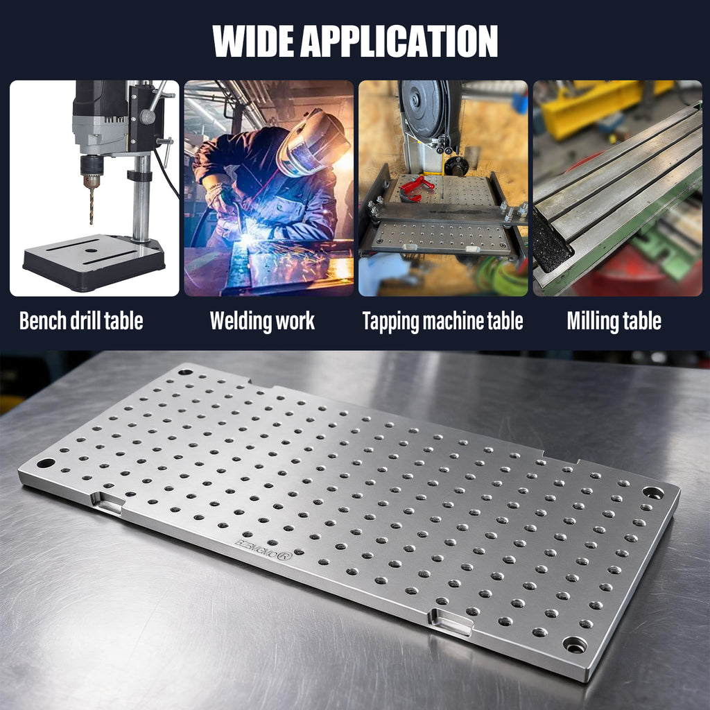 BZBMGMO 8x16x1/2" MIC 6 Aluminum Fixture / Sacrificial Plate, Mini Pallet
