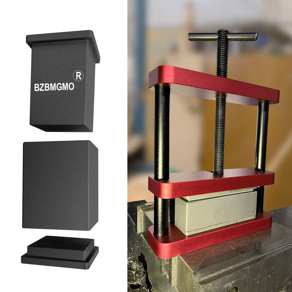 BZBMGMO 1"x1" Precision Square Pre-Press Mold – 6061 Aluminum CNC Tool