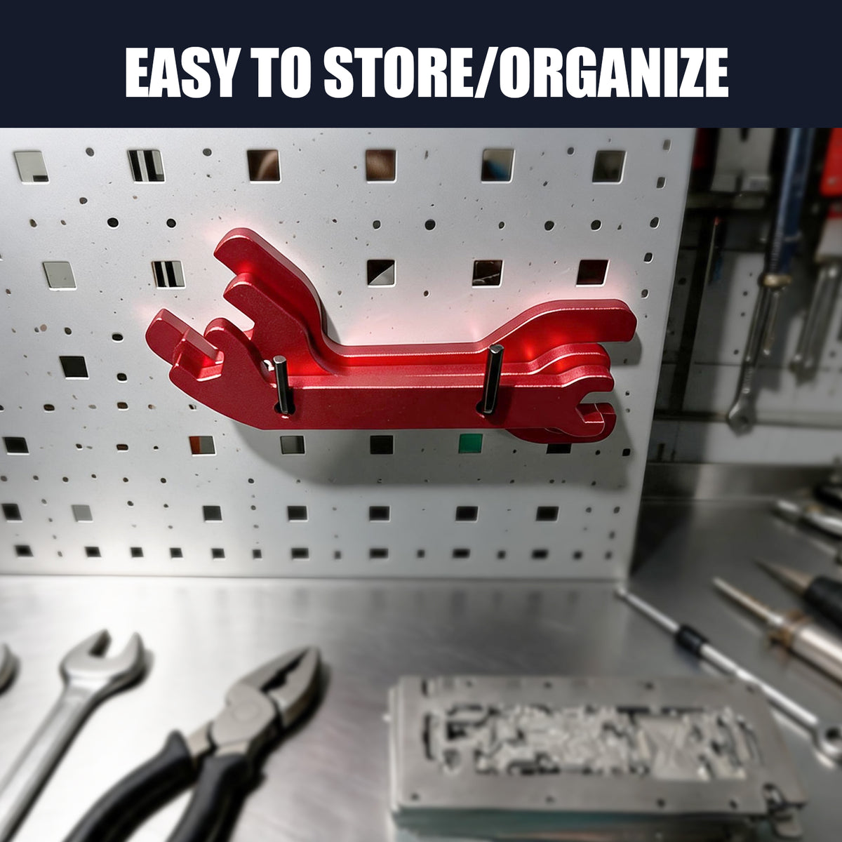BZBMGMO AN  Aluminum AN Fitting Wrench Set (4-Piece Set, Red)