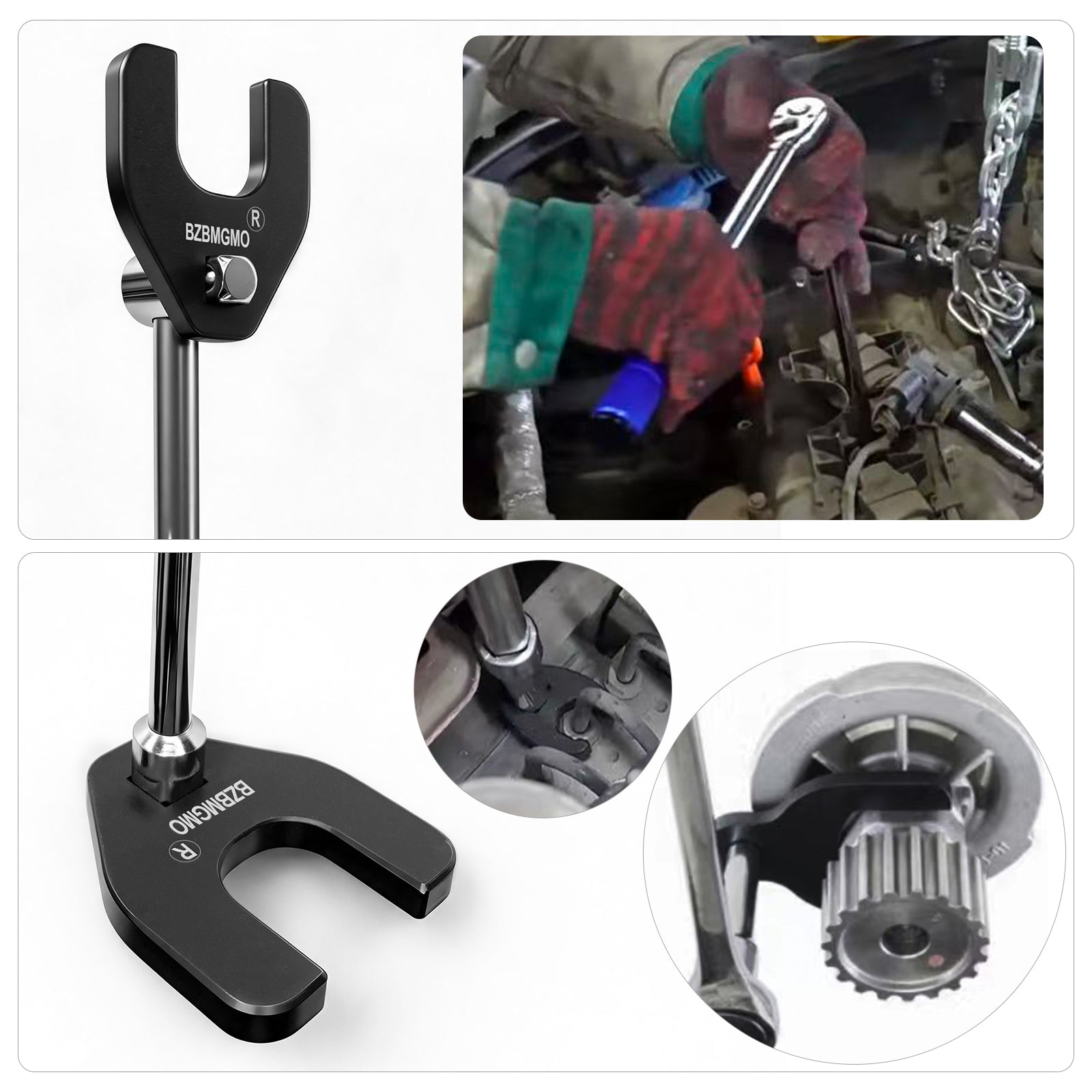 BZBMGMO 24MM Crowfoot Nut Wrench，Fits 3/8" square drive