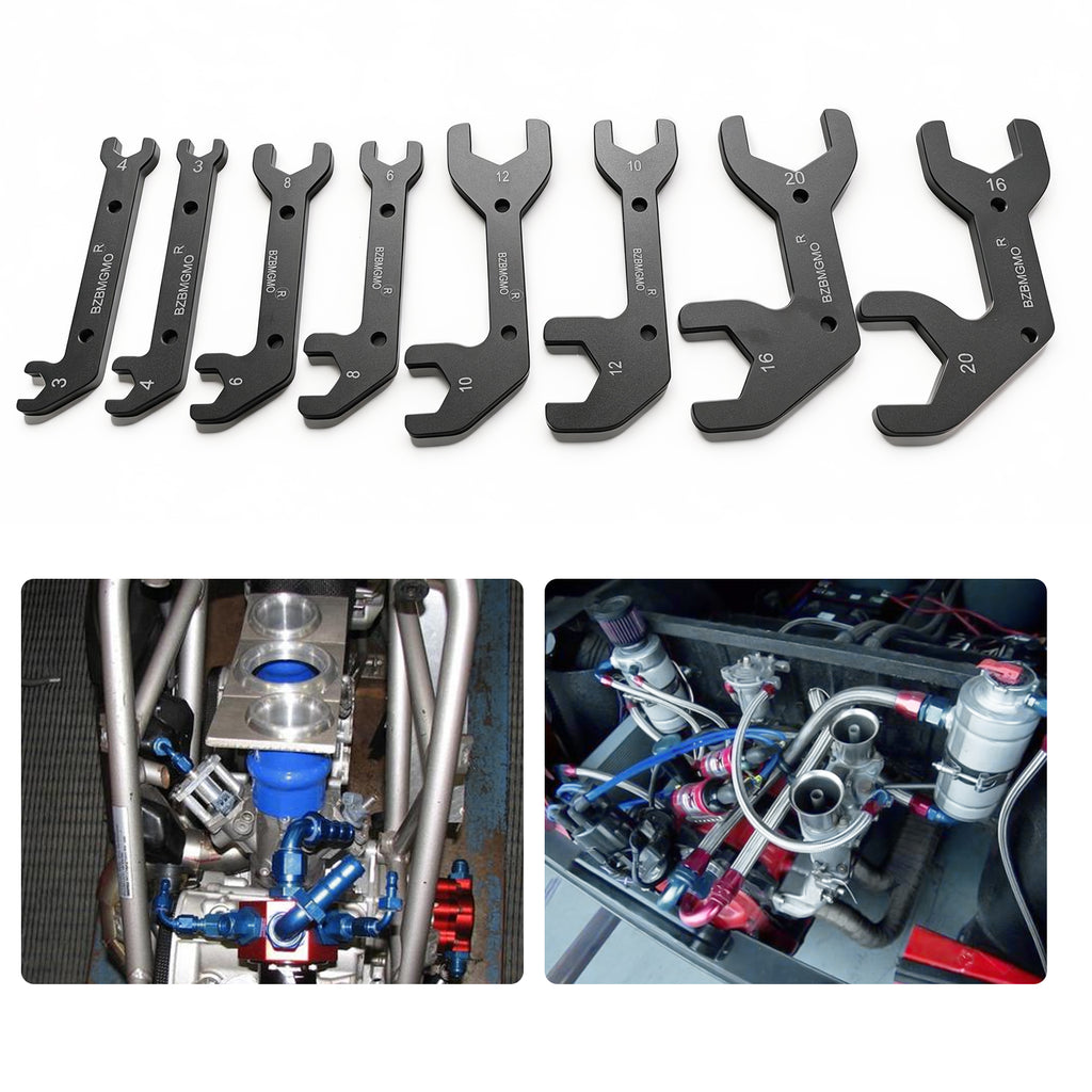 BZBMGMO AN  Aluminum AN Fitting Wrench Set (AN3/AN4/AN6/AN8/AN10/AN12/AN16/AN20)